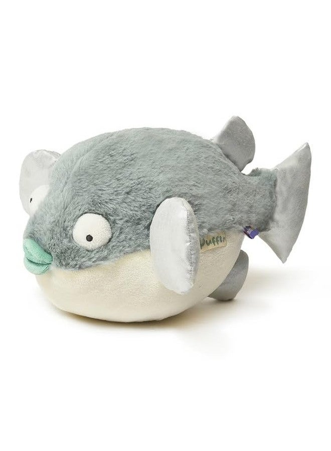 Mi Arcus Puffer Fish Soft Plush Toy Green- Height 16 cm - Image 3